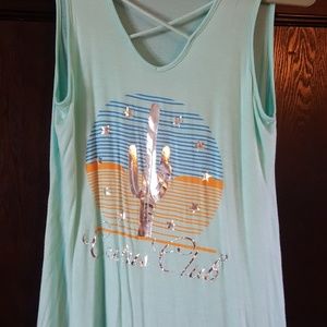 Cute graphic cactus tank!!